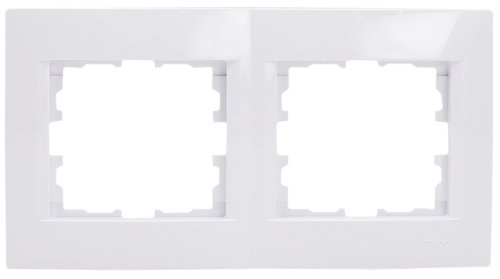 Рамка горизонтальная Lezard Karina 2-м. белый картинка